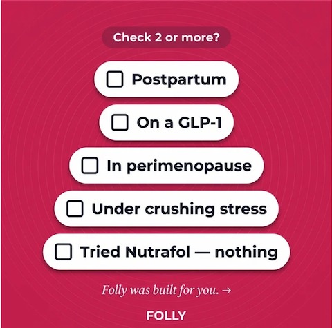 FOLLY quiz creative: check 2 or more
