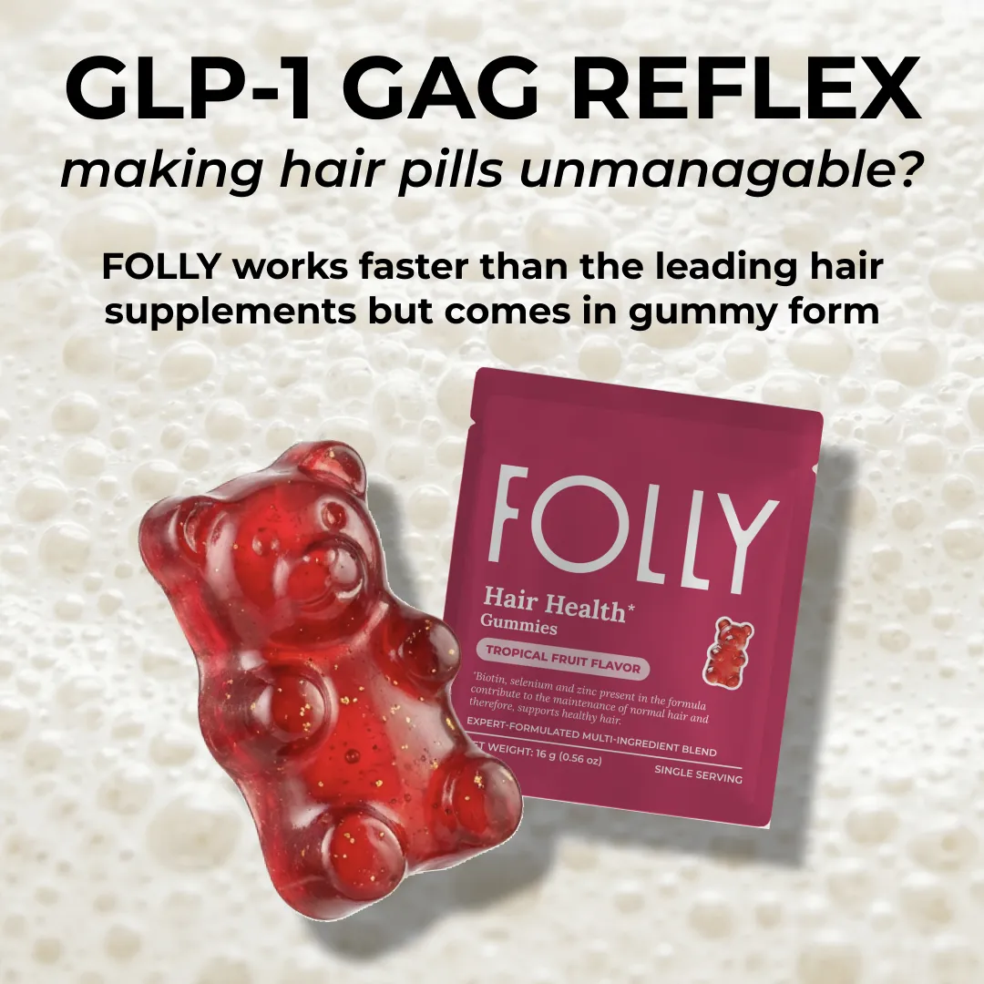 FOLLY gummy supplement static ad