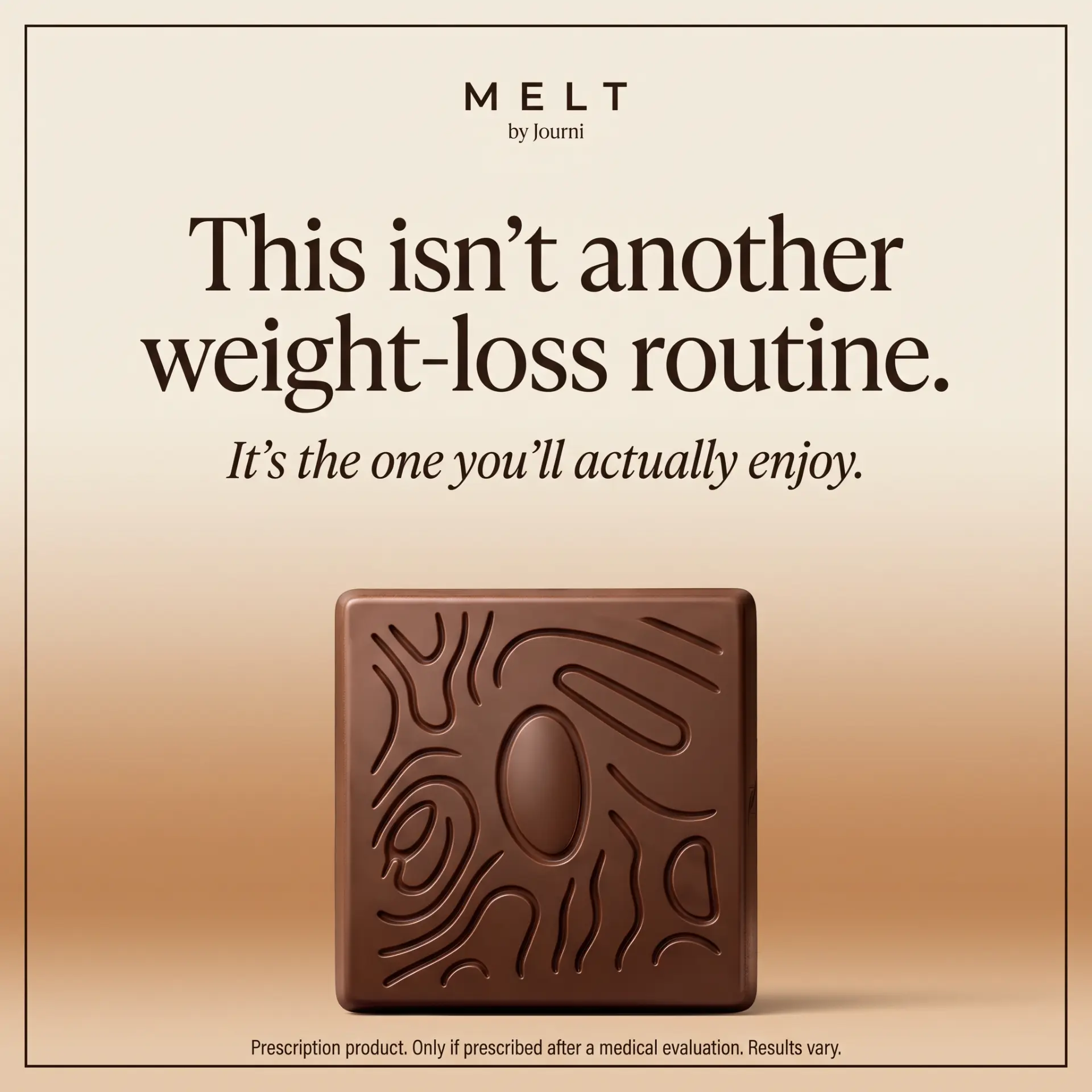 Melt chocolate static ad creative